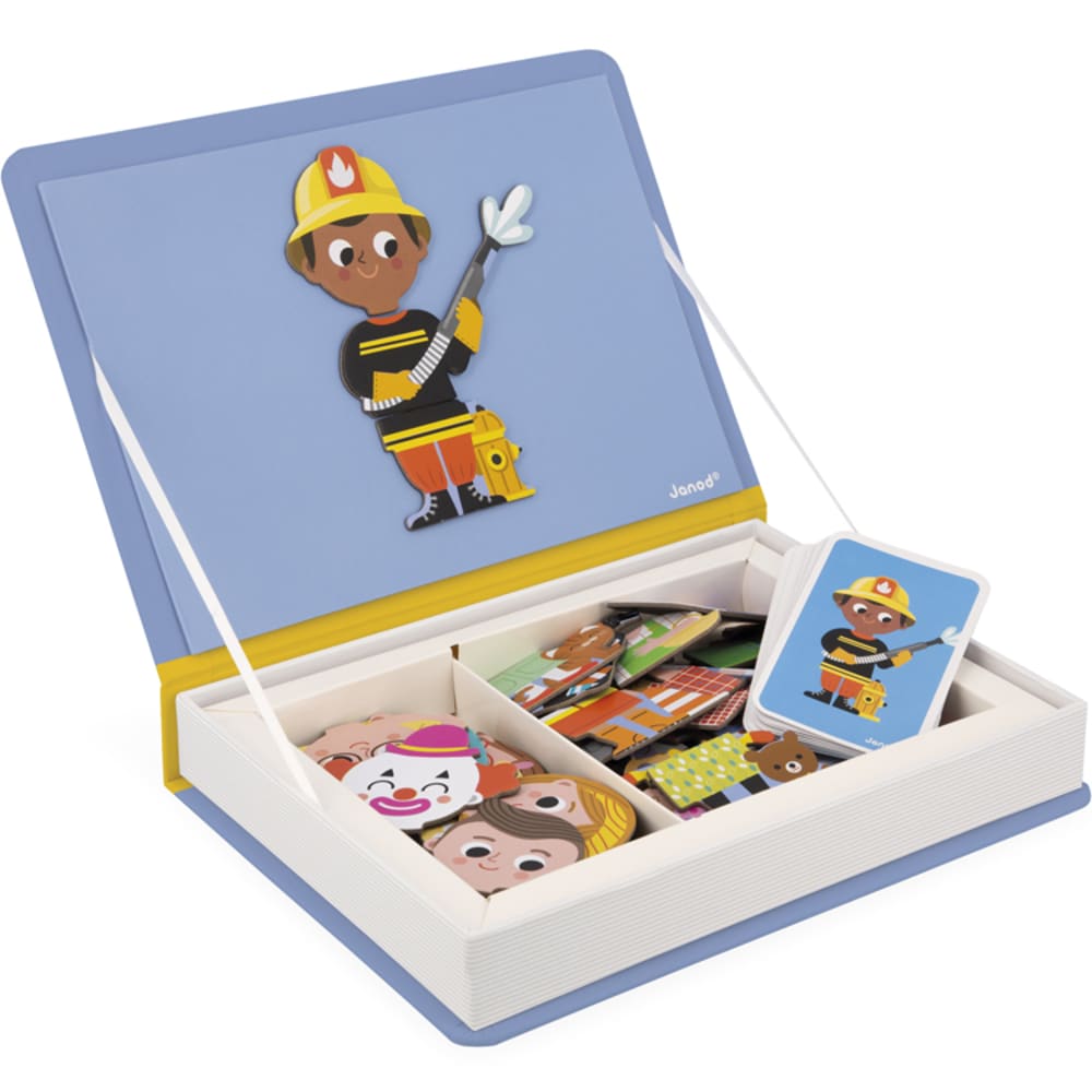 Janod Magneti'book Berufen MEHRFARBIG KARTON Kinder