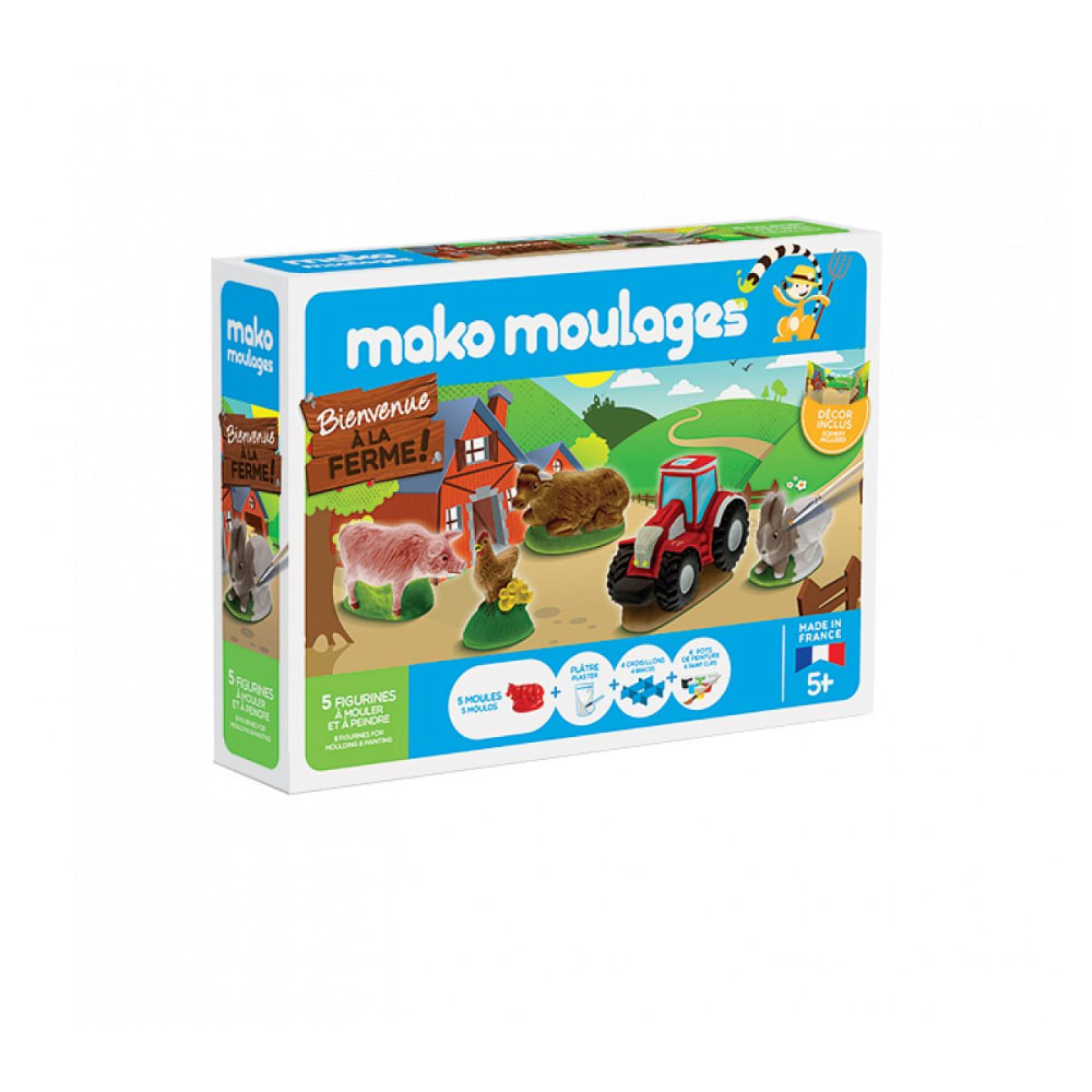 Scatola di stampaggio benvenuti in fattoria - Modello Contemporaneo - Multicolore - Cartone