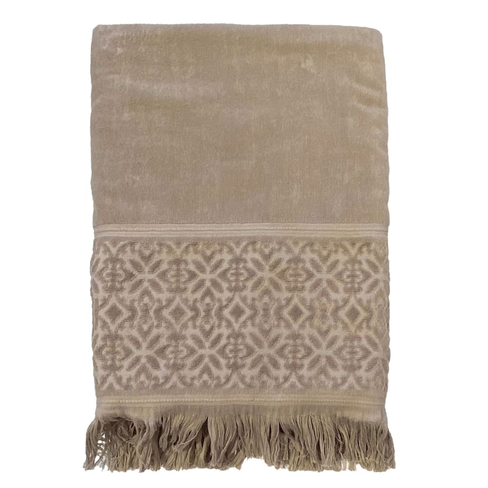 Serviette de bain - Romance Taupe - 90x170cm - 460g/m²