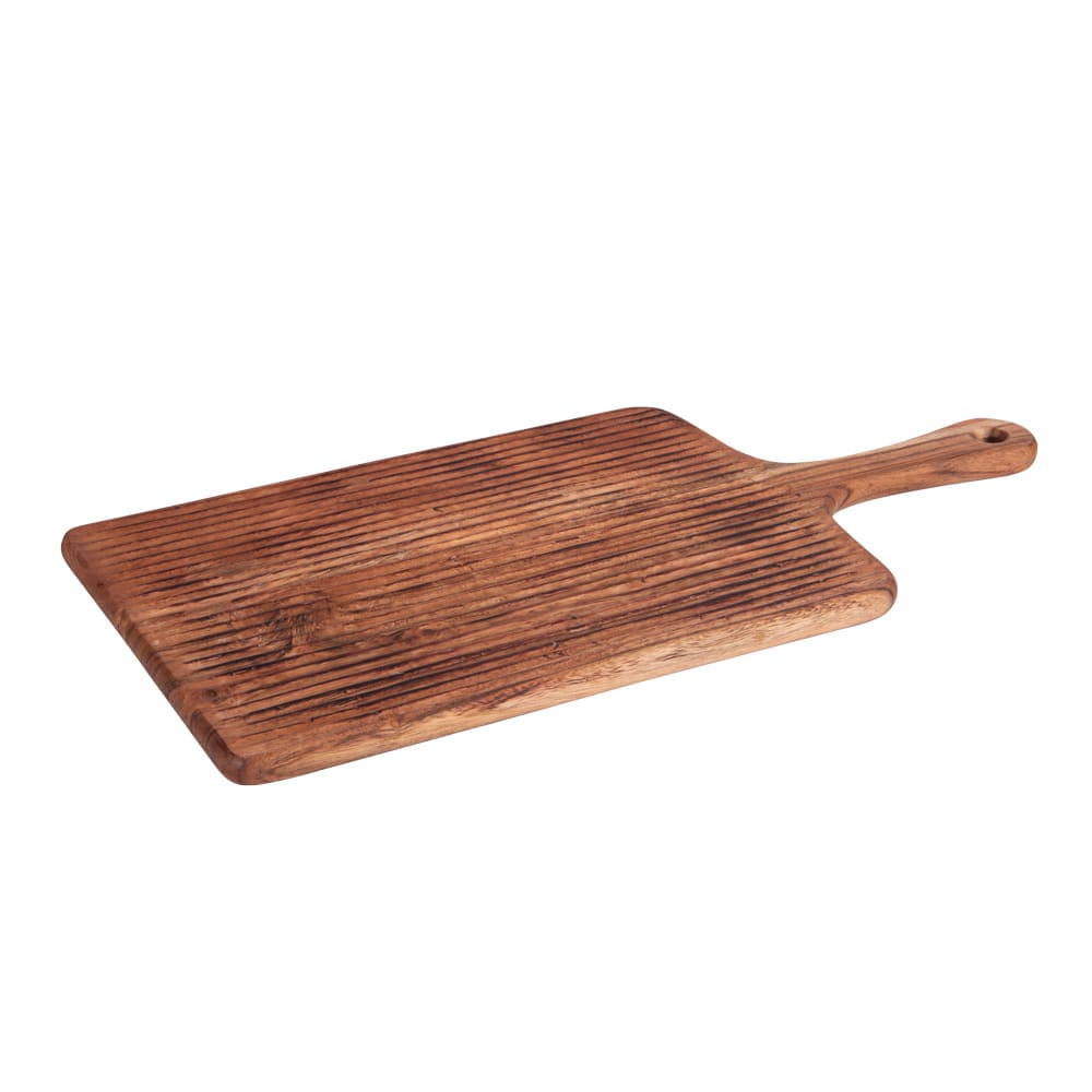 Planche à couper manche strié 55x25 cm wild marron - Maisons du Monde
