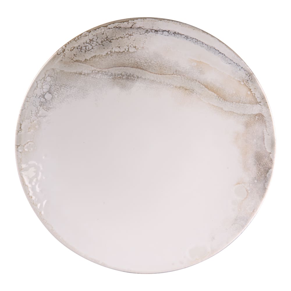 Assiette de présentation 32 cm blanc en grès Assiette de présentation 32 cm blanc en grès