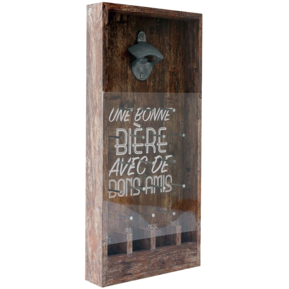 Décapsuleur en mdf et fer 19 x 40 cm Décapsuleur en mdf et fer 19 x 40 cm