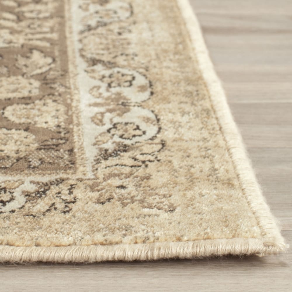 Tapis traditionnel en viscose beige, 160 x 229 cm — vue 4