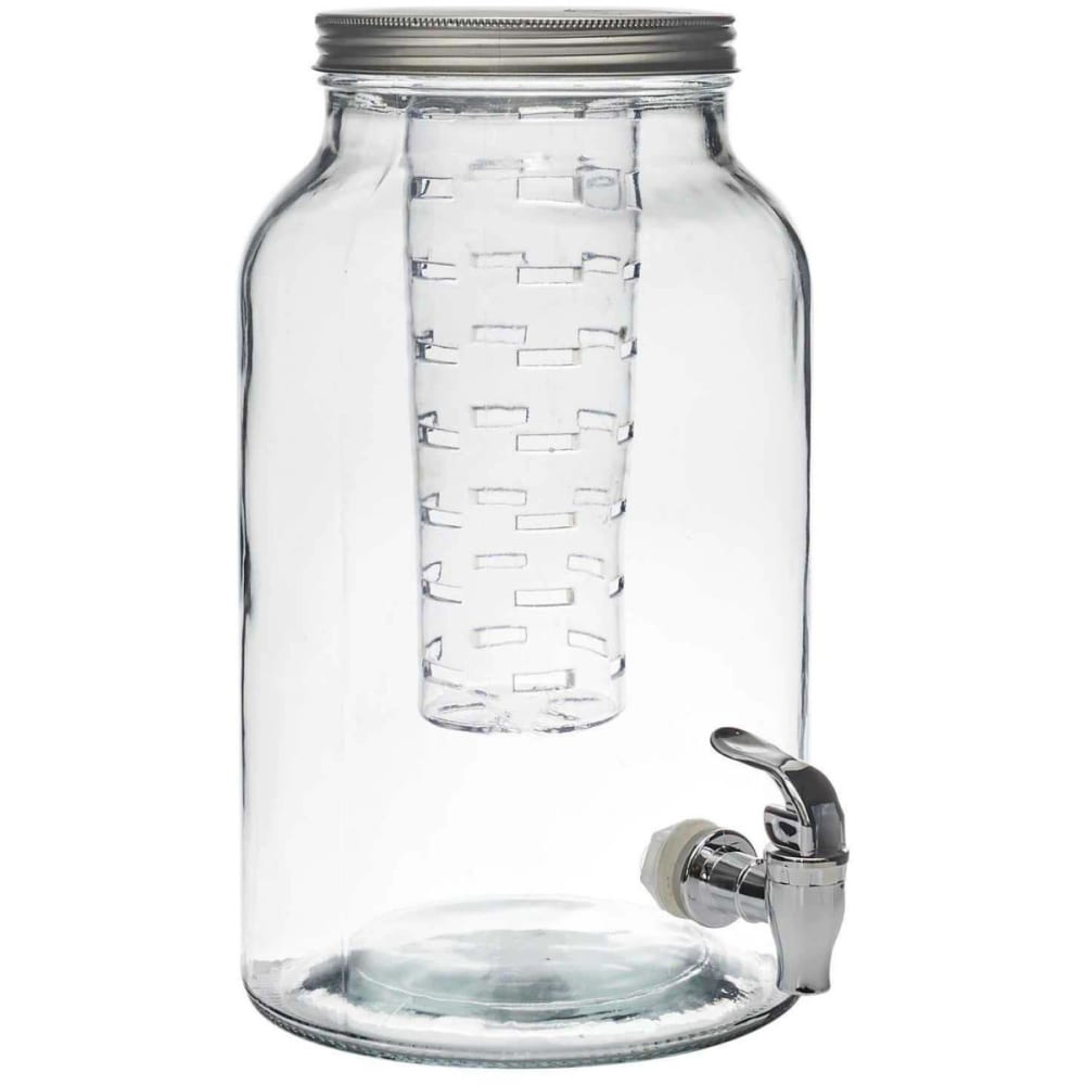 The Home Deco Factory Fontaine à boissons avec infuseur 5.5 litres Transparent Verre