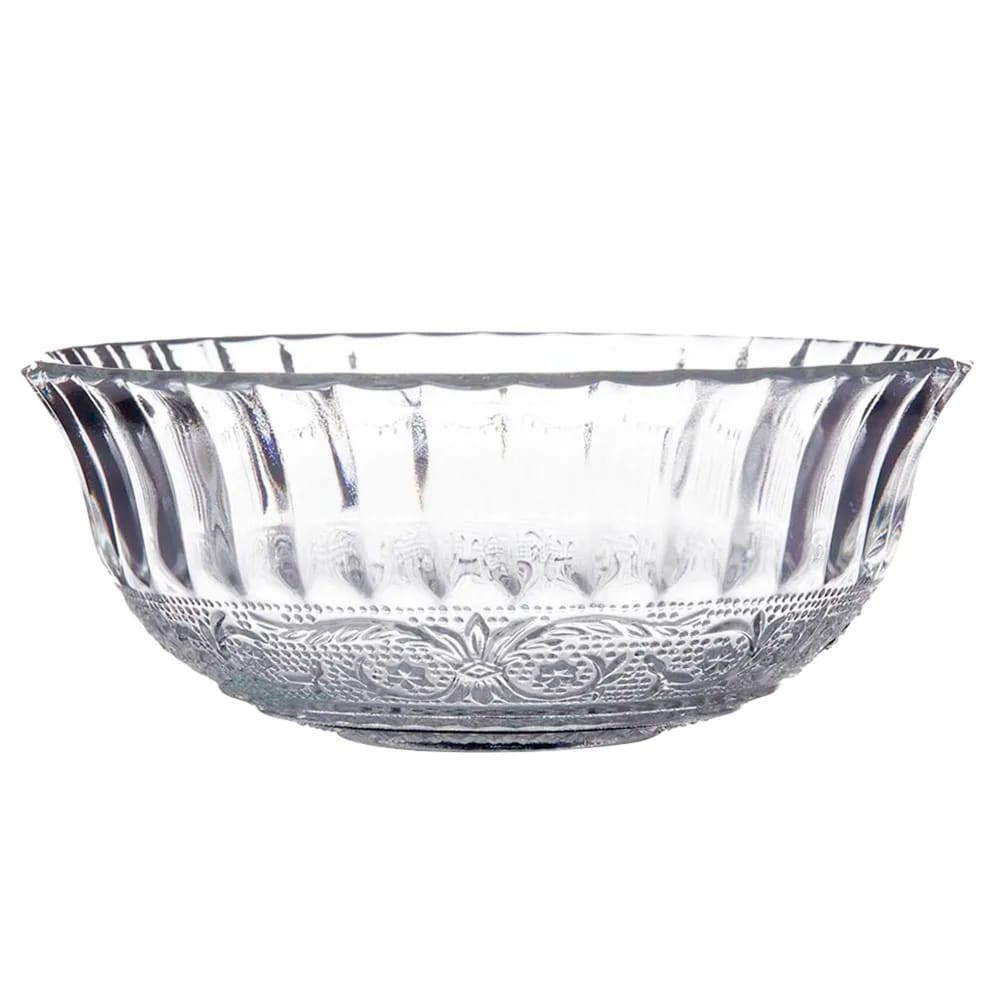 Bol en verre transparent à motifs romance 17x17x7cm Bol en verre transparent à motifs romance 17x17x7cm