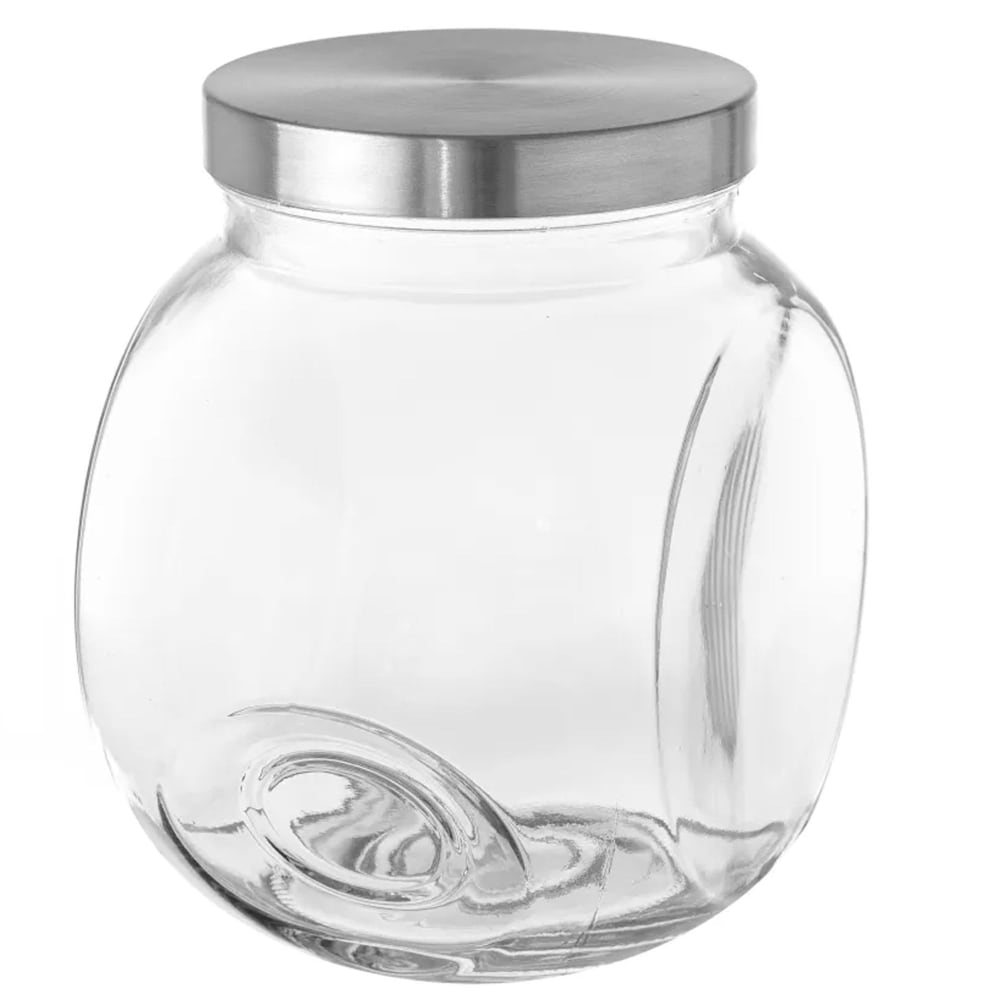 Bocal cuisine en verre avec bouchon en inox 300cl