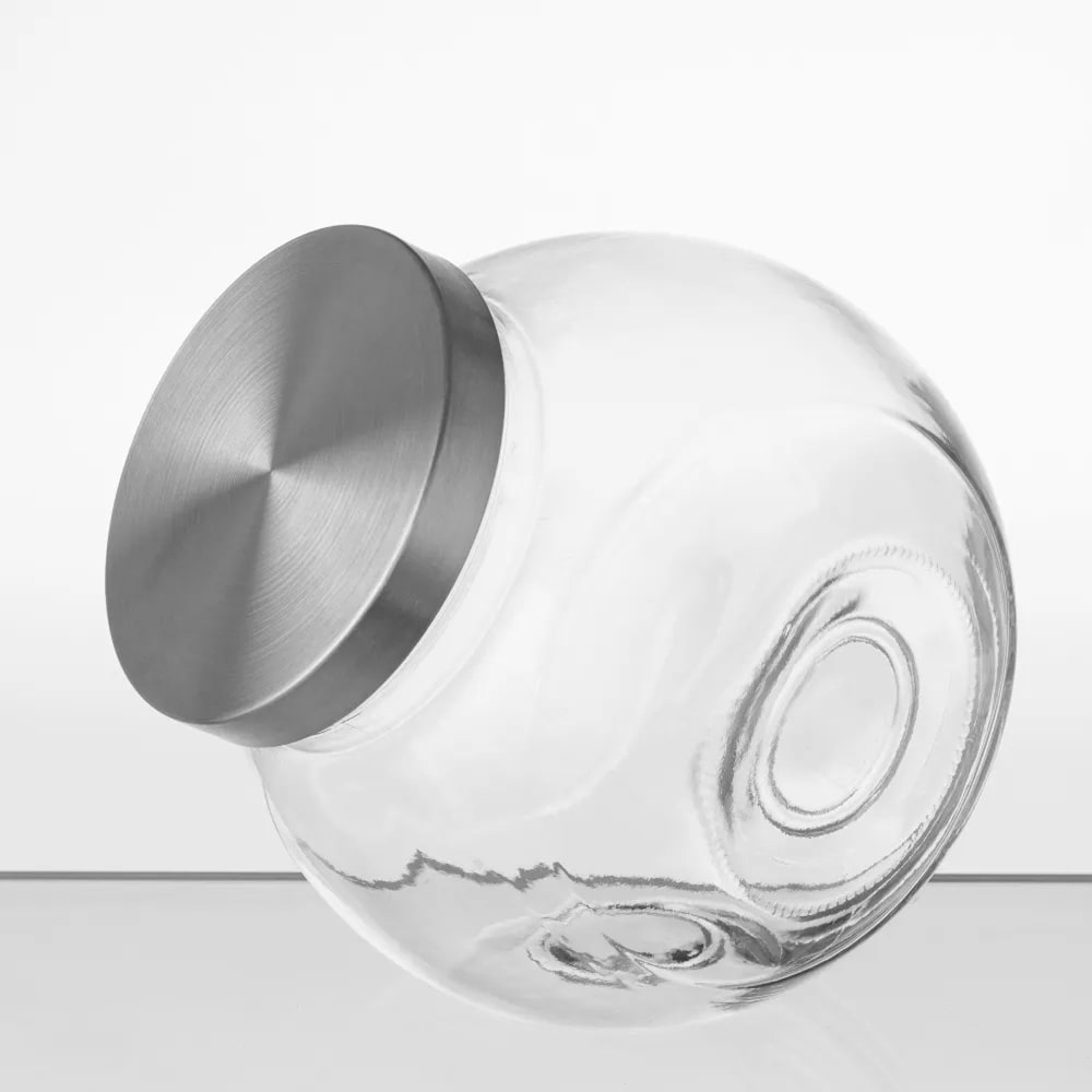 Bocal cuisine en verre avec bouchon en inox 300cl - Maisons du Monde