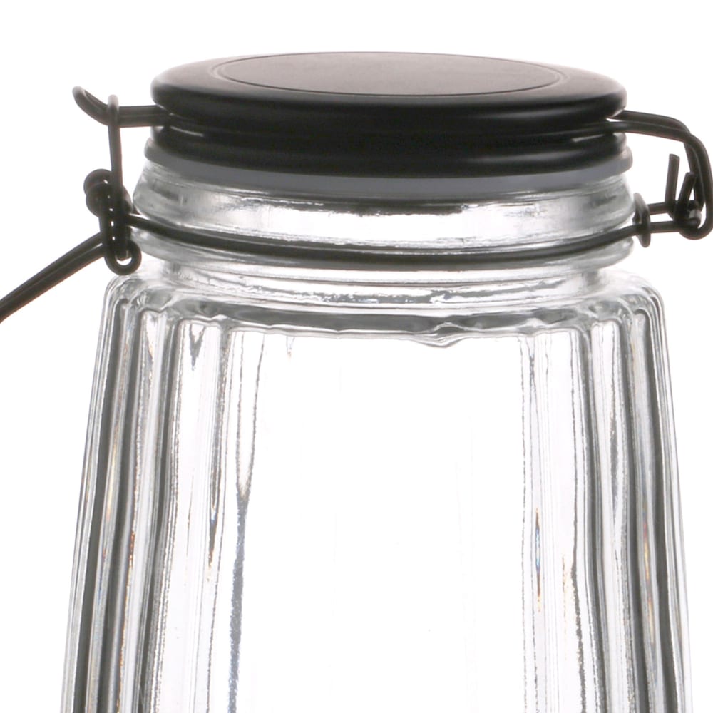 Bocal cuisine hermétique en verre couvercle clip noir 1.8l - Maisons du Monde