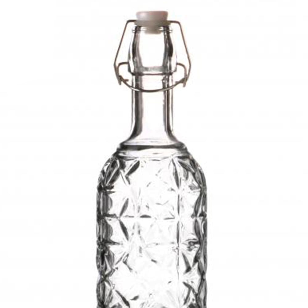 Bouteille en verre réutilisable bouchon clip 720ml - Maisons du Monde