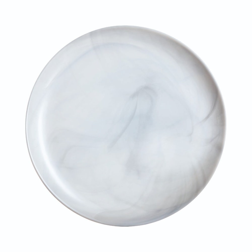 Service de table 18 pcs en verre, effet marbré gris - Maisons du Monde