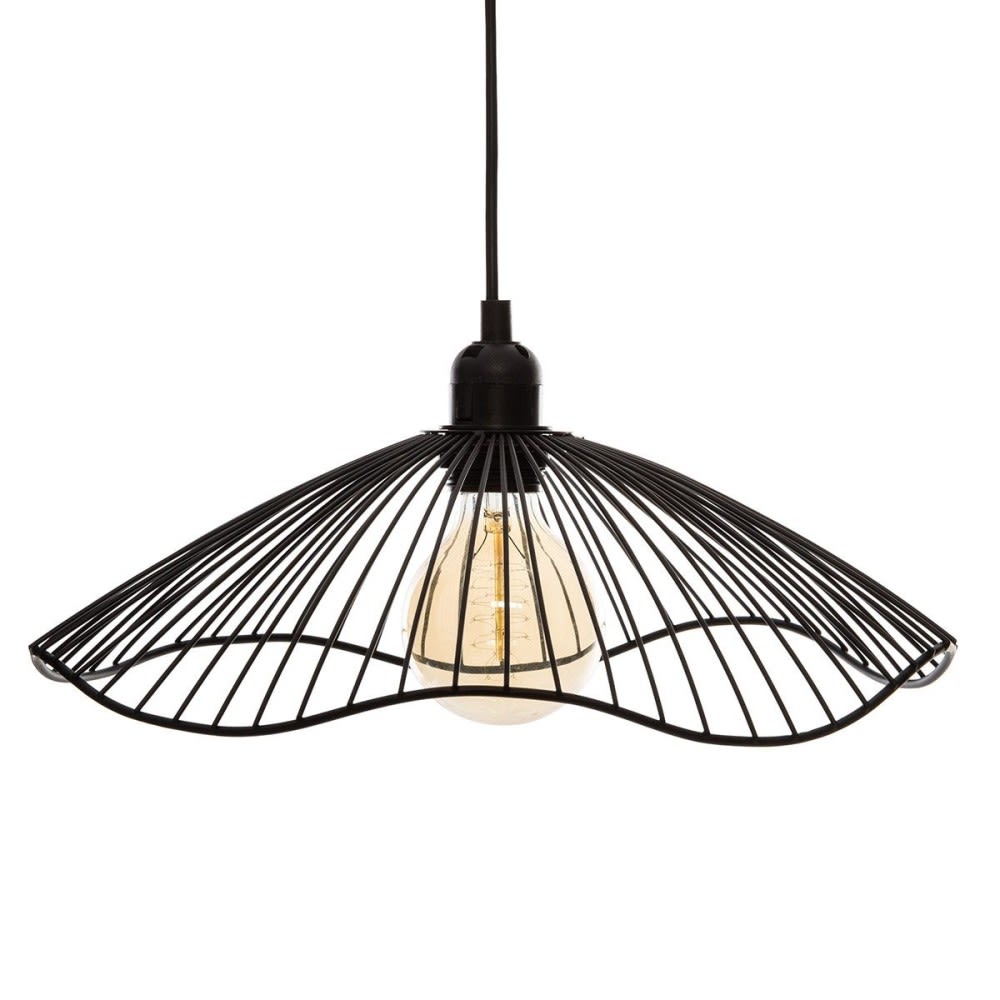 Suspension métal filaire galt noir d34