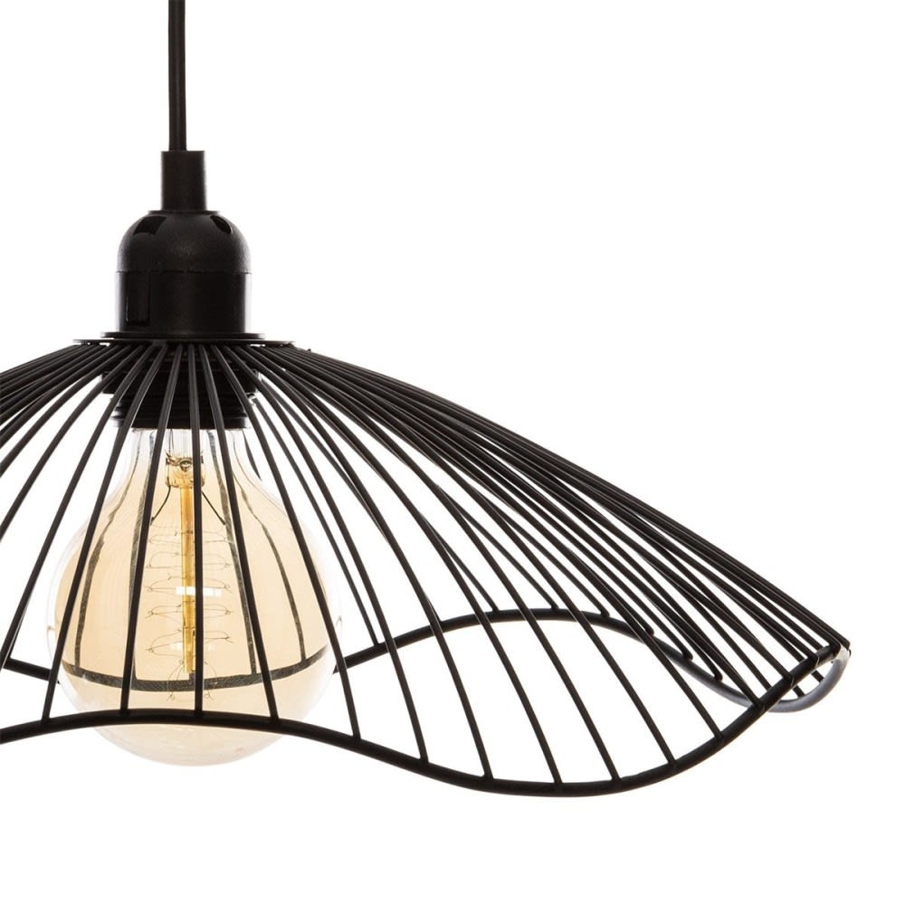 Suspension métal filaire galt noir d34 — vue 3