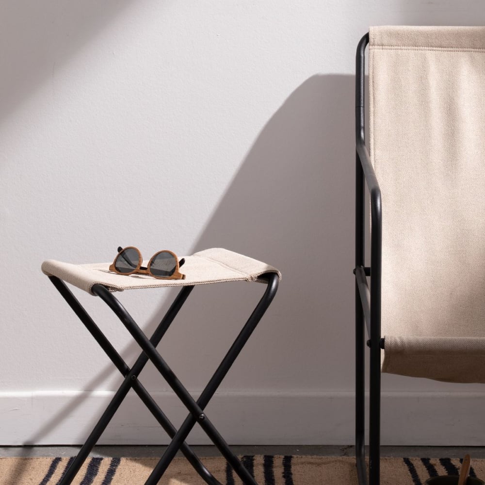 Tabouret métal tu beige Tabouret métal tu beige