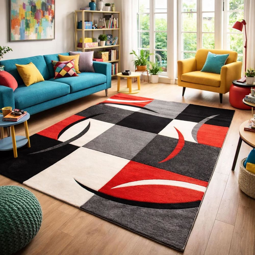 Wohnzimmerteppich Rot 240x340 - Maisons Du Monde
