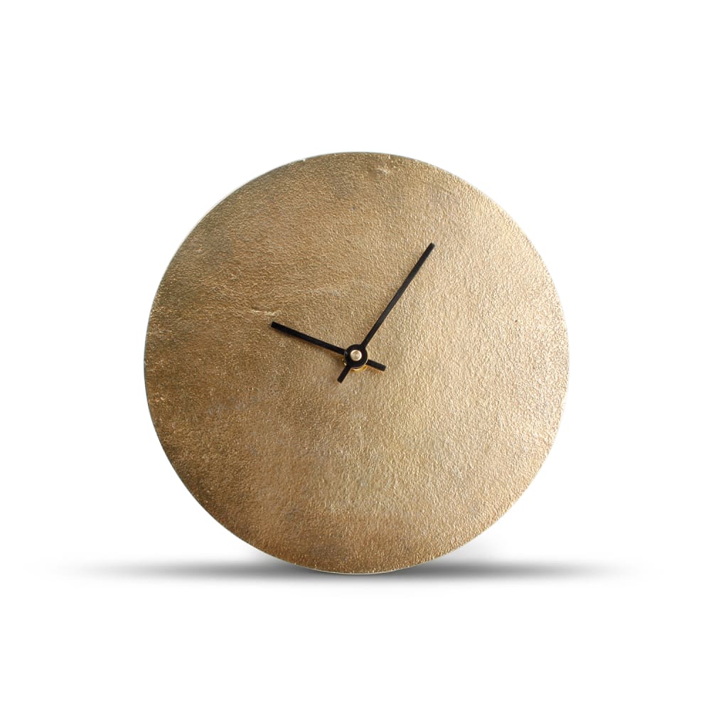 Horloge de table or en métaux 20cm - Maisons du Monde