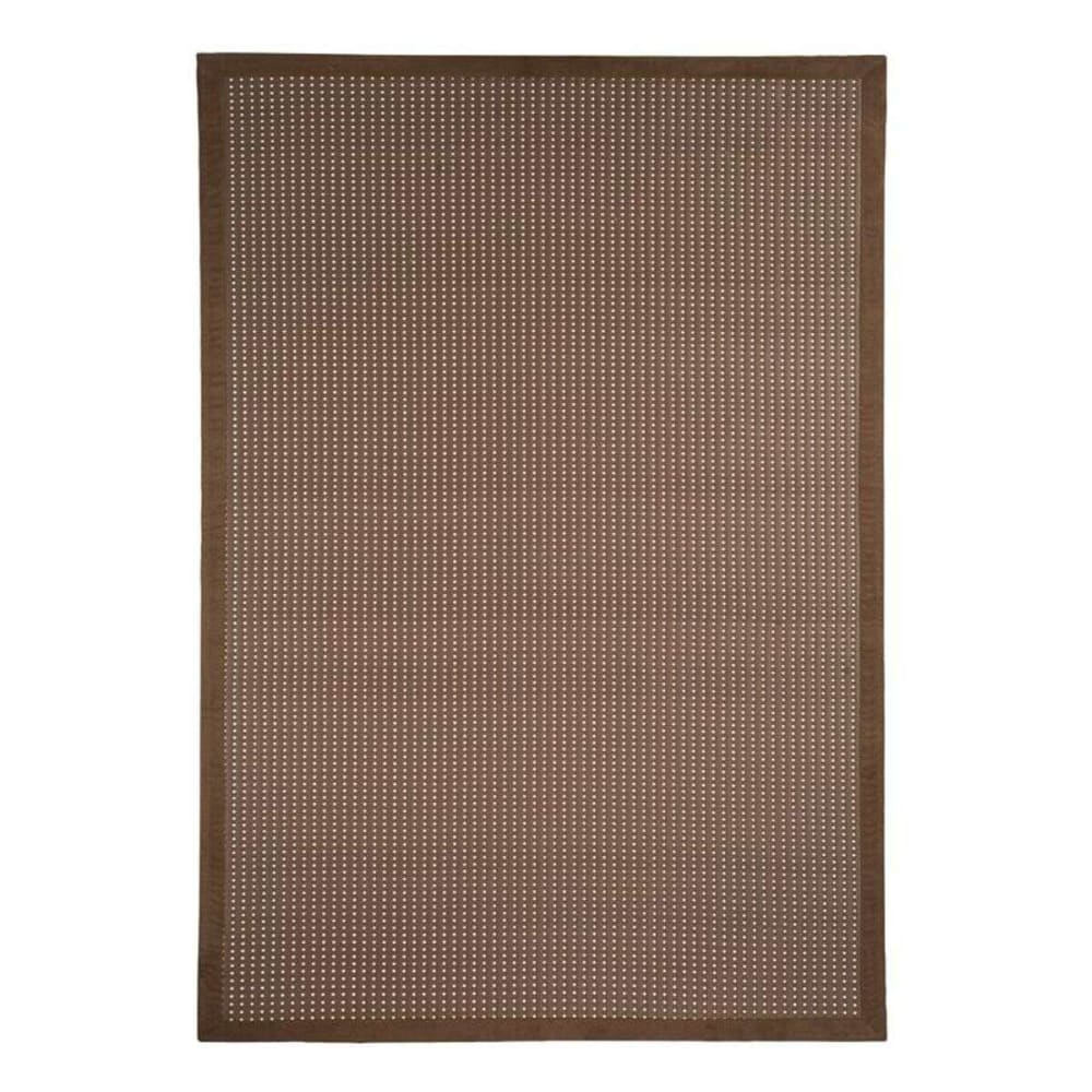 Alfombra trenzada para interior y exterior wood marrón 160x230 - Maisons du Monde