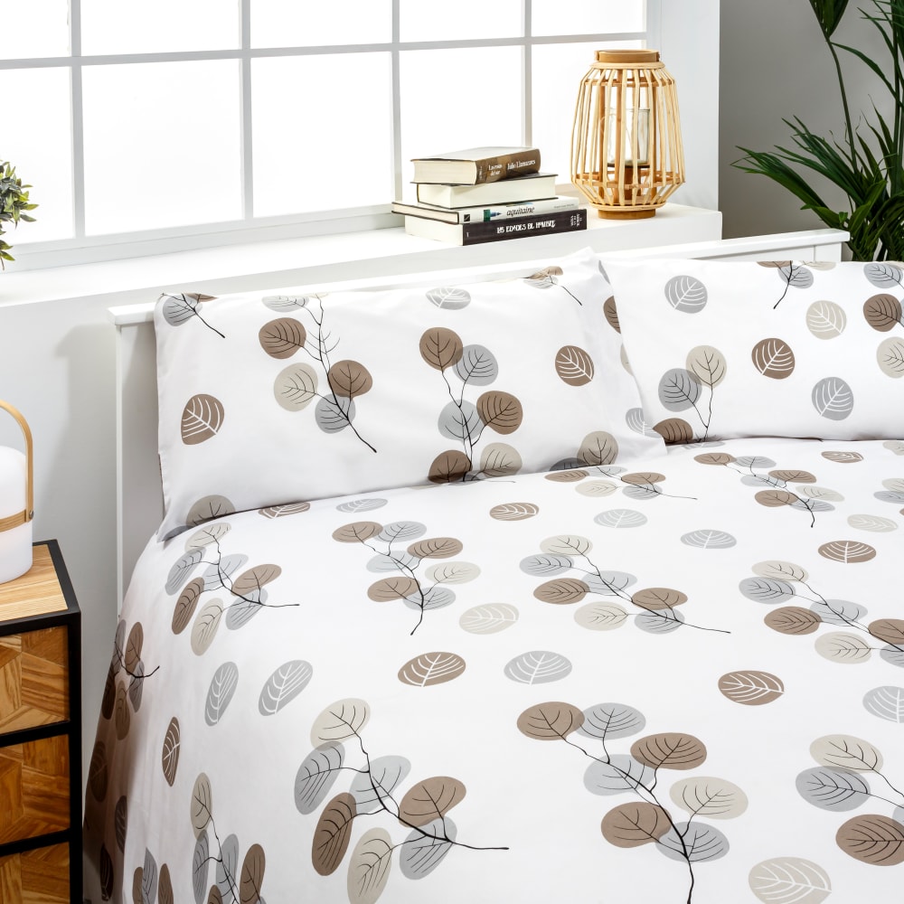 Funda nórdica 100% algodón orgánico beige 260x220 cm cama 180 - Maisons du Monde