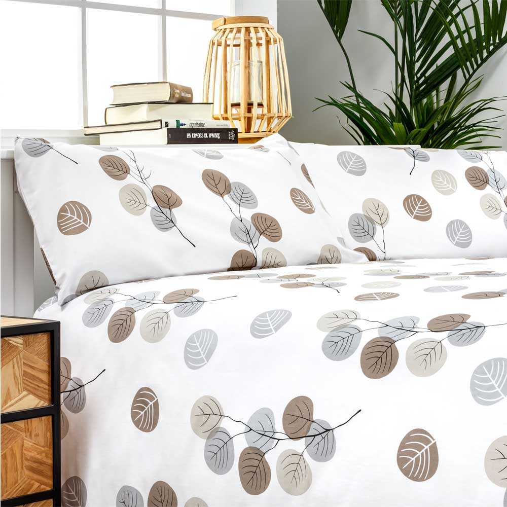 Funda nórdica 100% algodón orgánico beige 180x220 cm cama 105 - Maisons du Monde