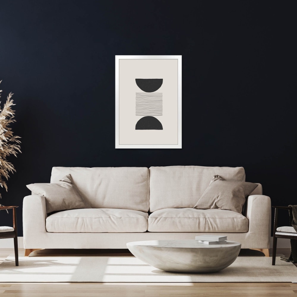Cadre photo design blanc 40x50 cm bois reconstitué fsc — vue 3