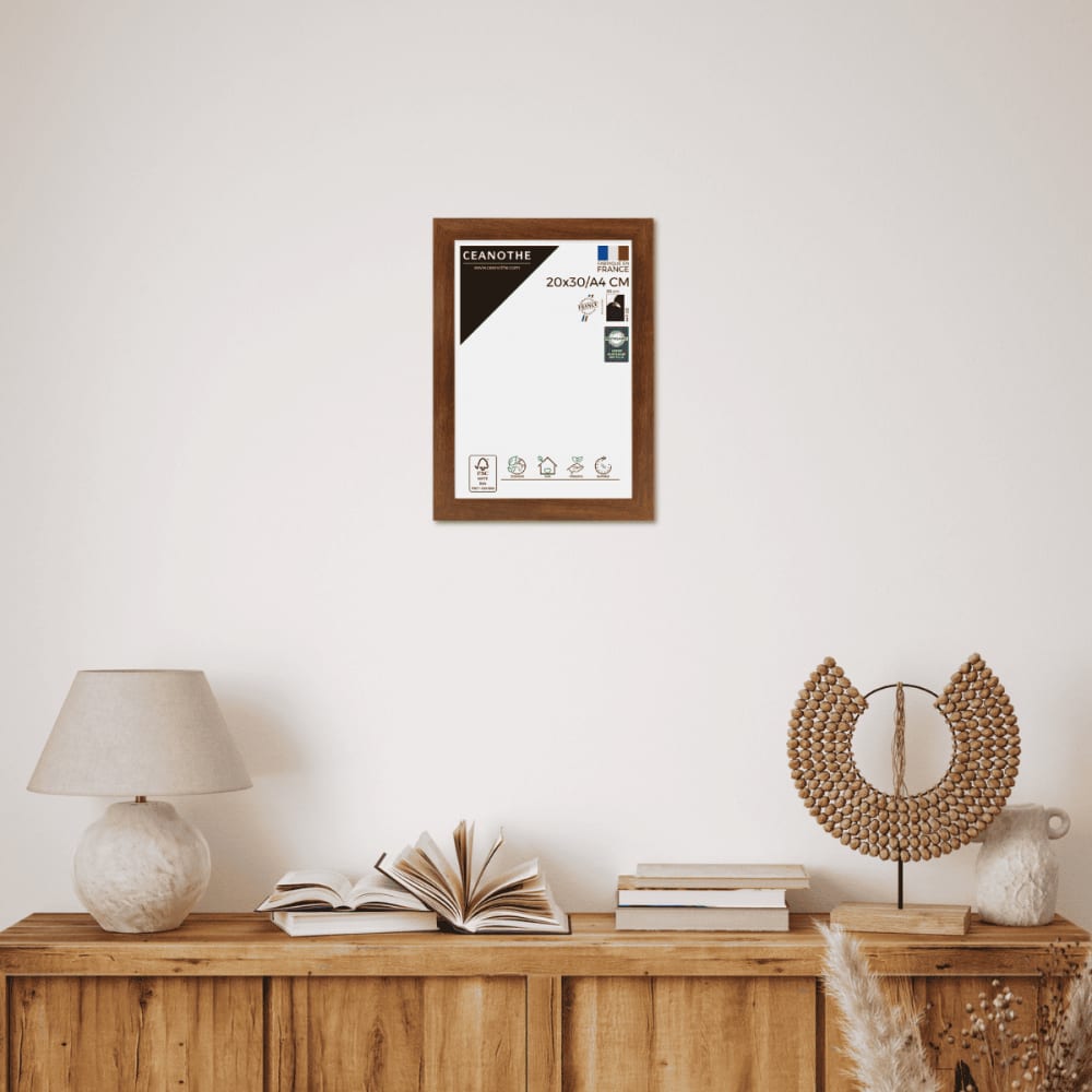 Cadre photo design ébène bois foncé 20x30/a4 cm bois reconstitué fsc — vue 4