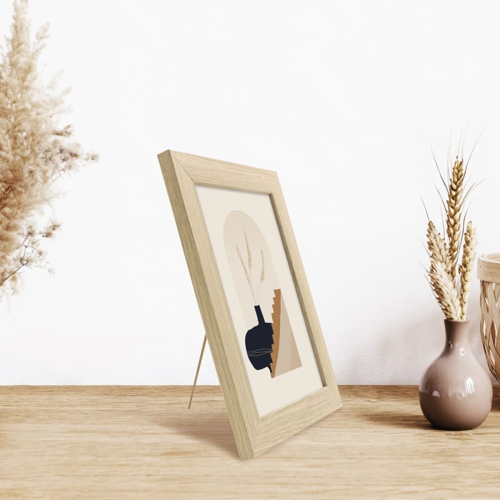 Cadre photo design bois clair 15x20 cm bois reconstitué fsc
