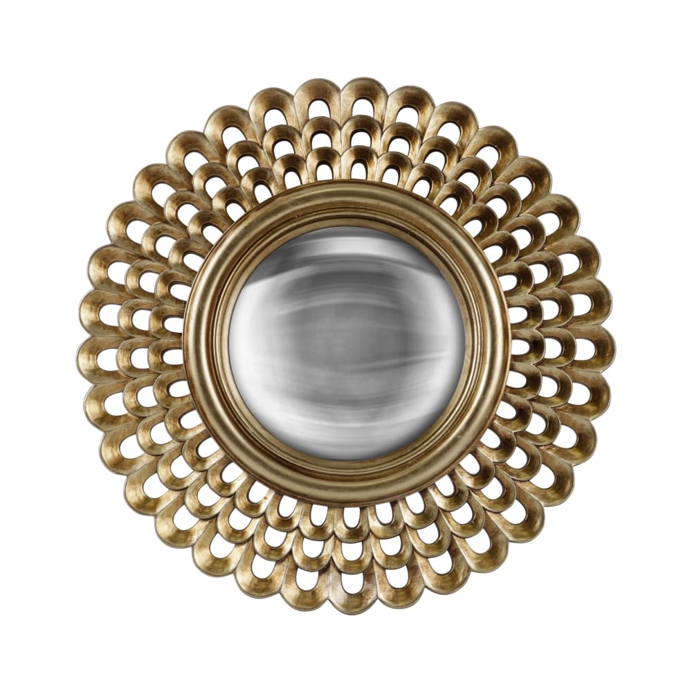 Miroir rond convexe 28,8cm dore - Maisons du Monde