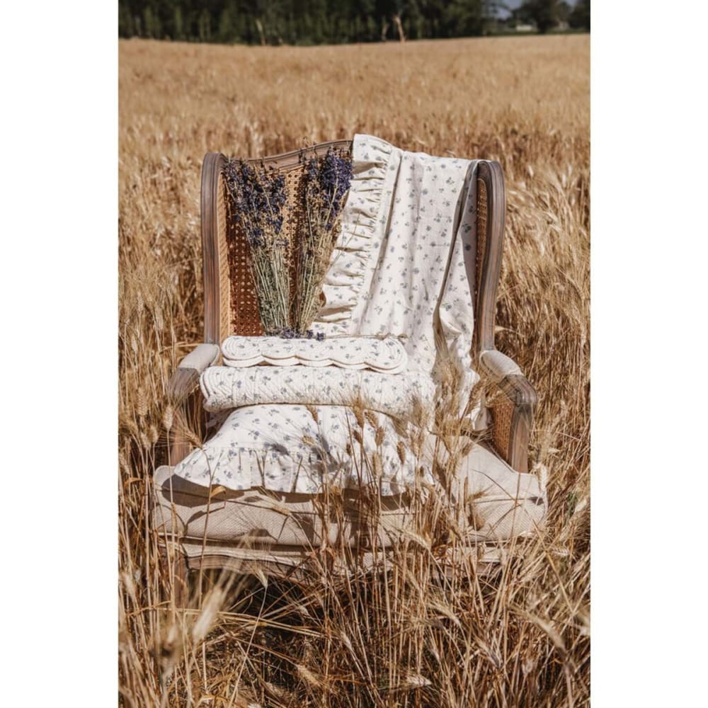 Set 2 serviettes en coton bleu - Maisons du Monde