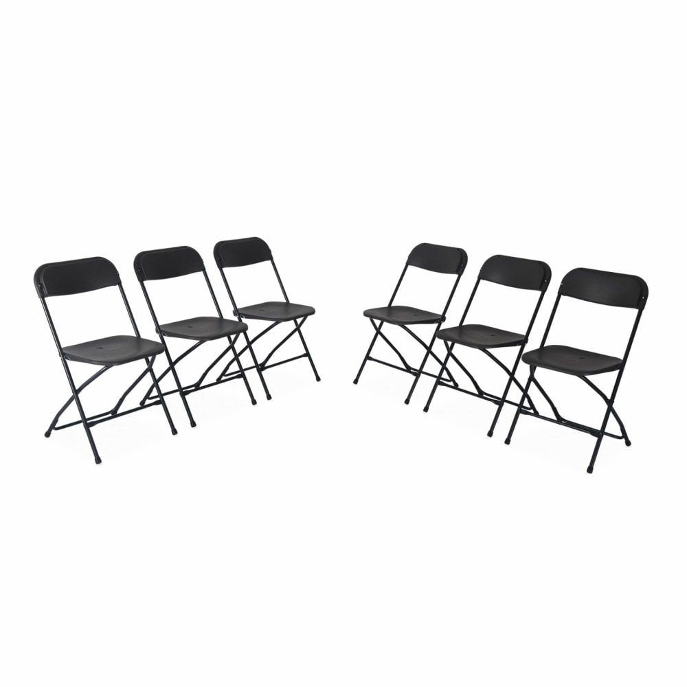 Chaises de réception pliantes gris foncé