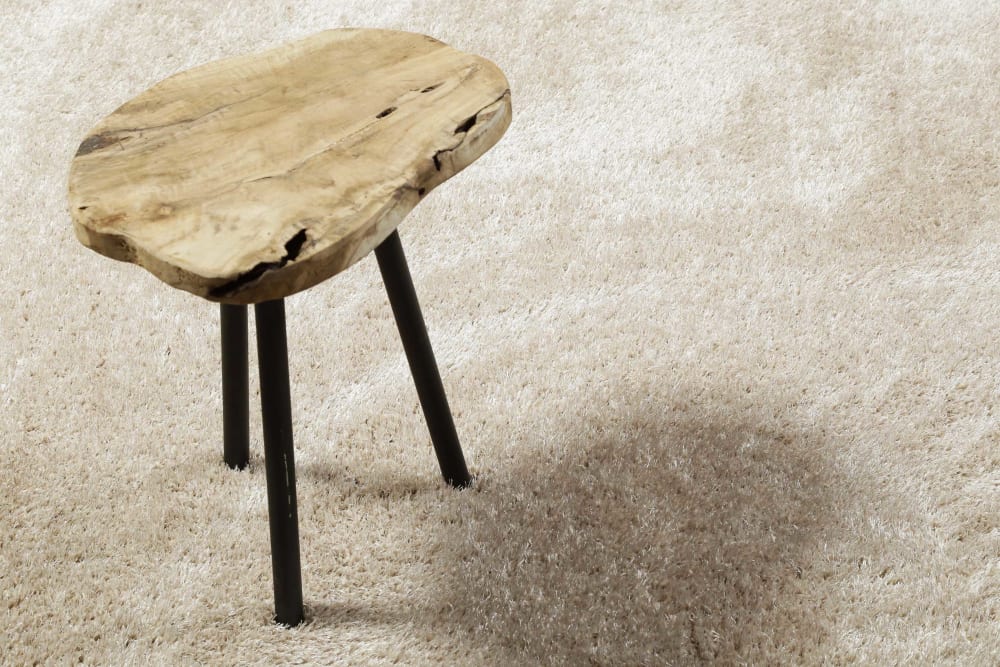 Alfombra de pelo largo beige arena suave 133x200 - Maisons du Monde