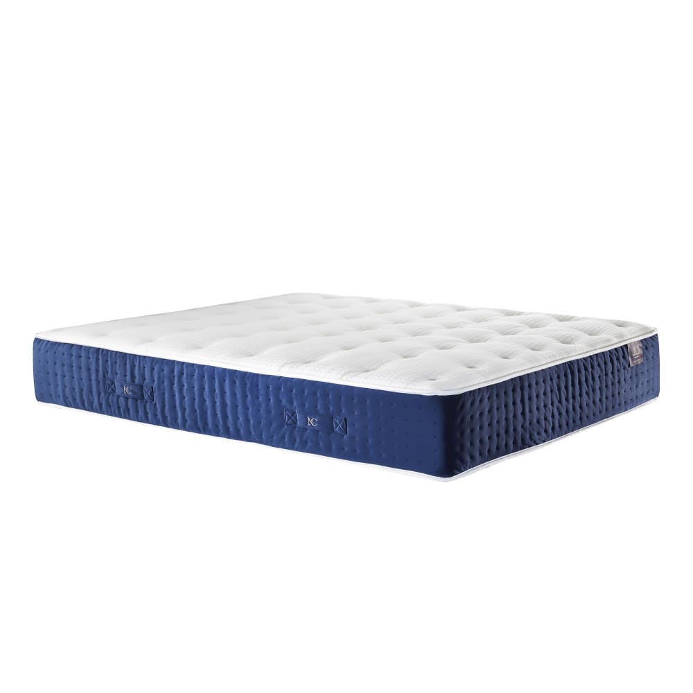 Nuit Céleste Matelas hybride ensaches accueil memoire de forme latex 160x200 Blanc Certifié Oeko-Tex Tissu