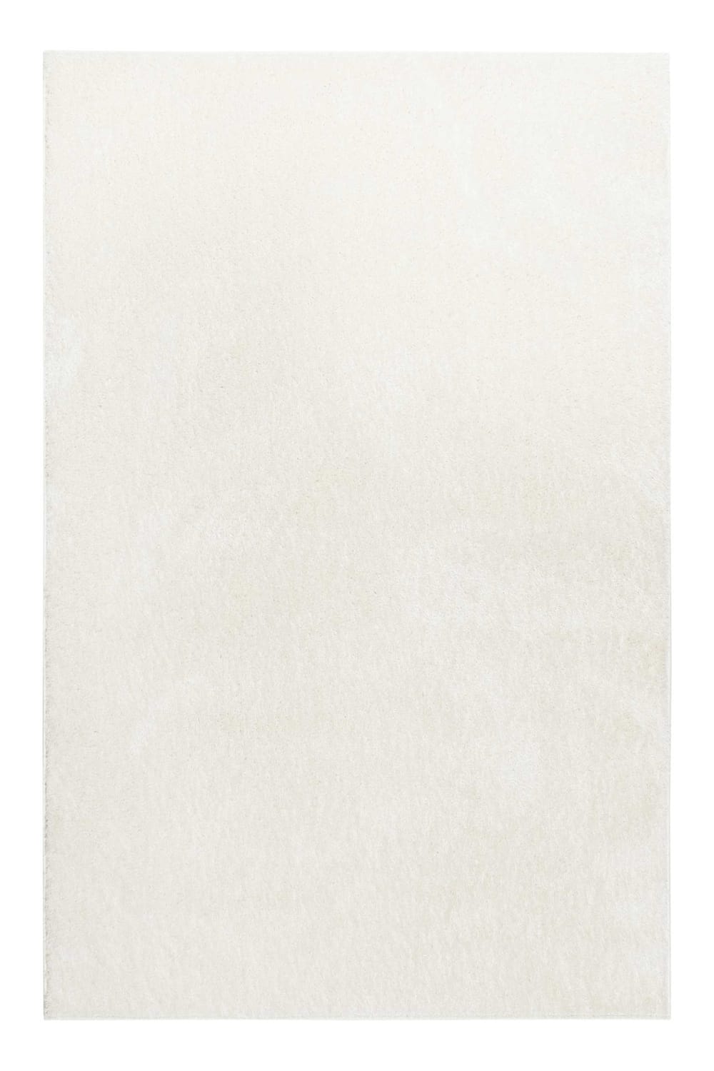 Tapis poils longs doux brillant blanc crème 120x170