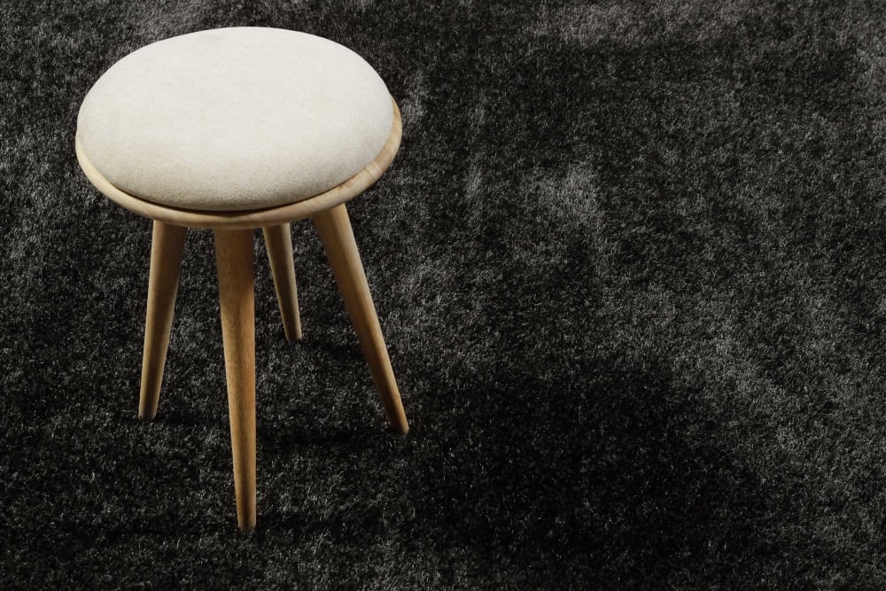 Alfombra de pelo largo gris oscuro suave 200x290 - Maisons du Monde