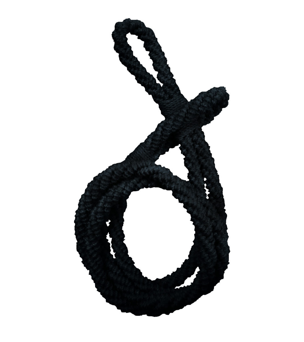Embrasse rideau textile cordon noir