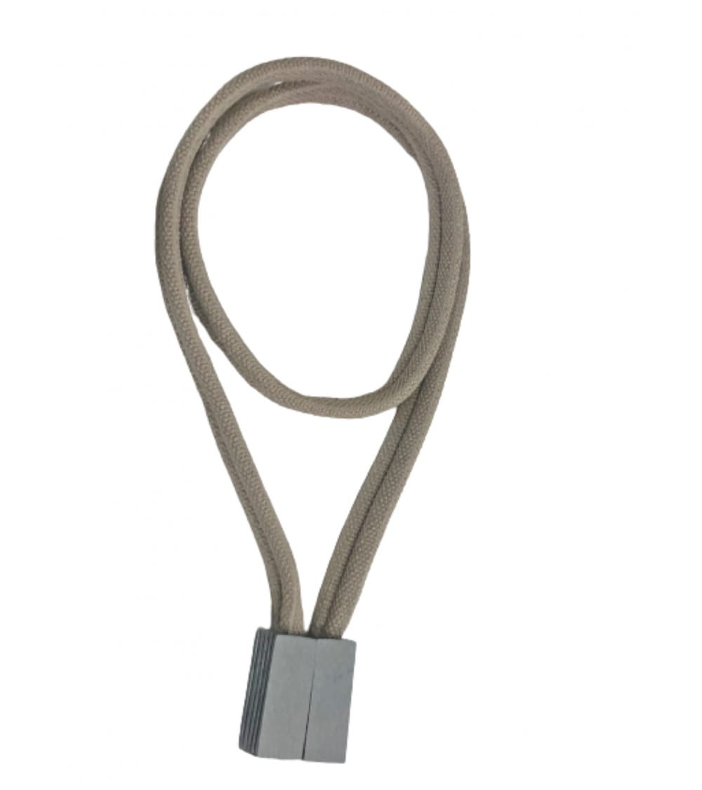 Embrasse rideau textile aimantée sans perçage marron