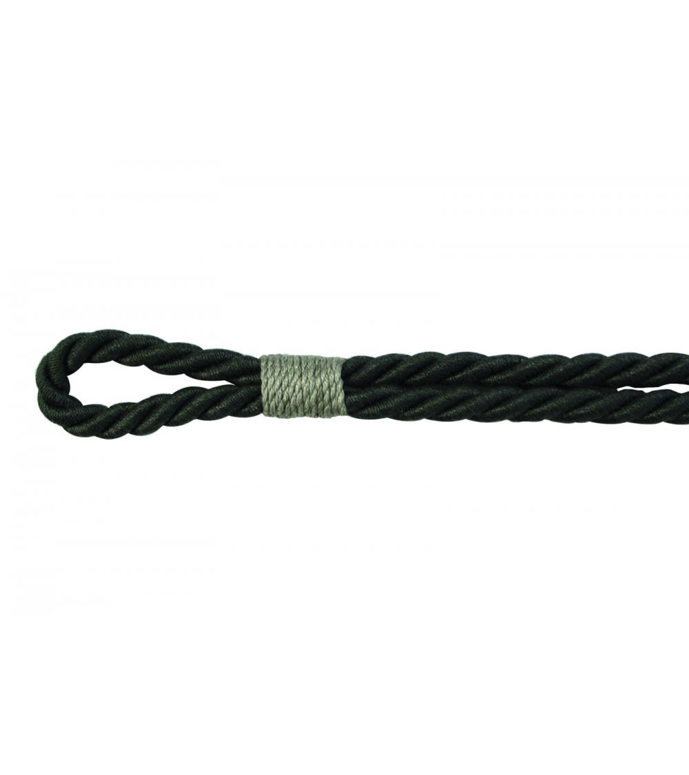 Embrasse rideau textile cordon gris