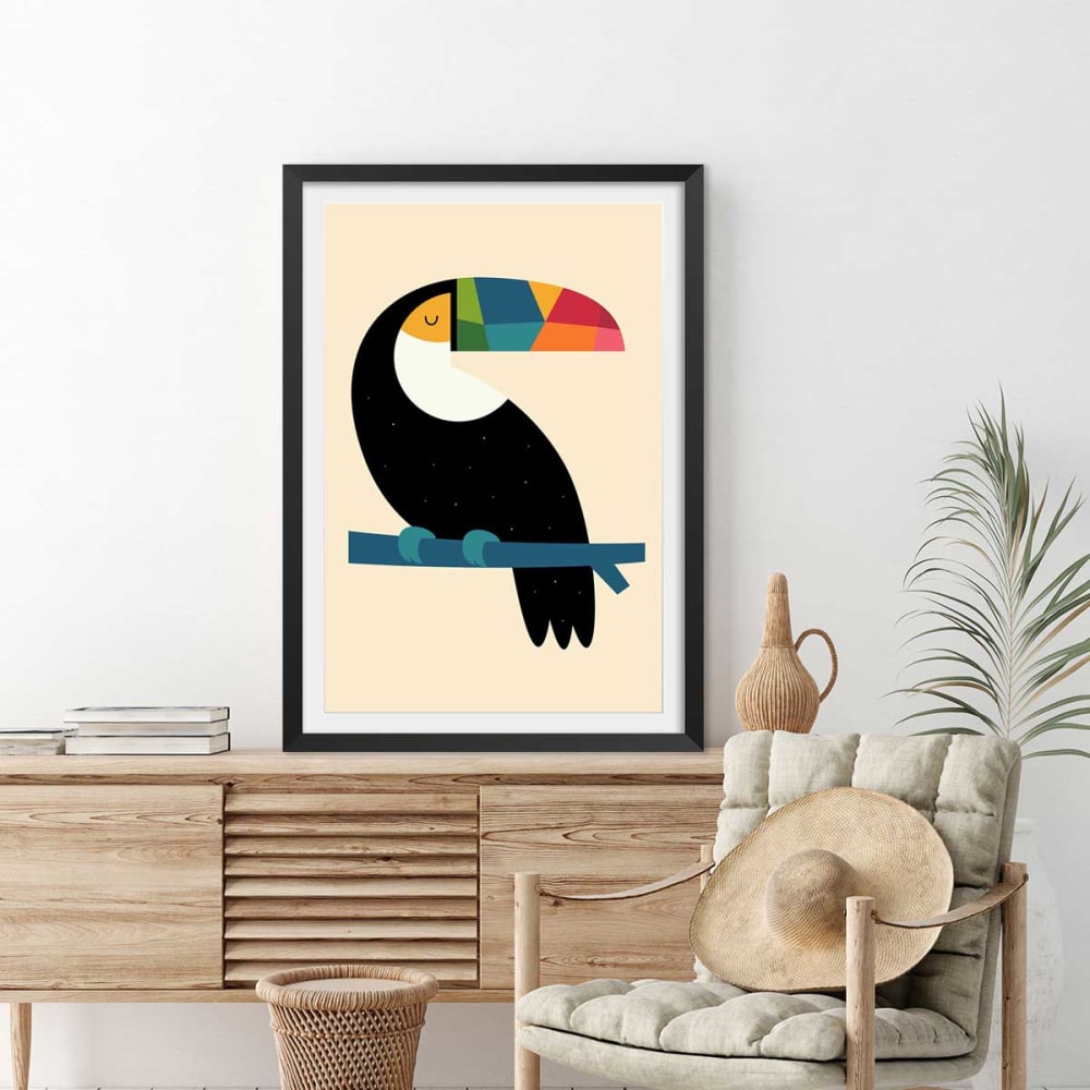 Affiche  toucan sans cadre 40x60 cm (Hexoa) - Image 1