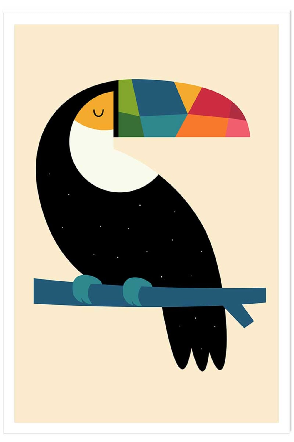 Affiche  toucan sans cadre 30x45 cm