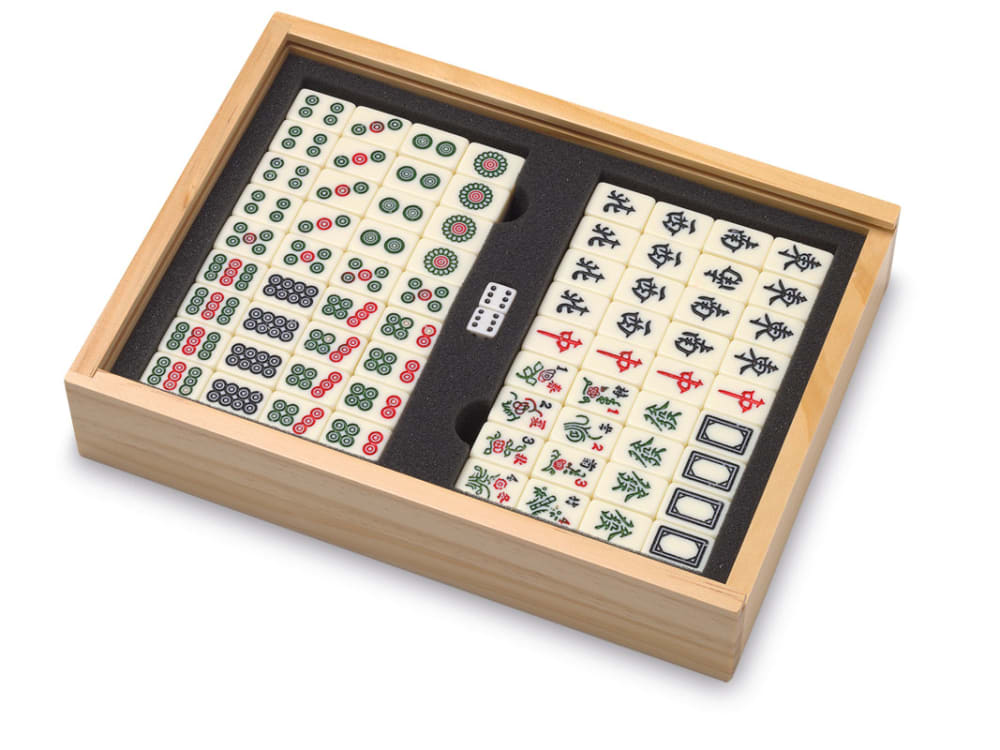 Janod Jeu de mah jong Beige Bois - 26x5x19cm