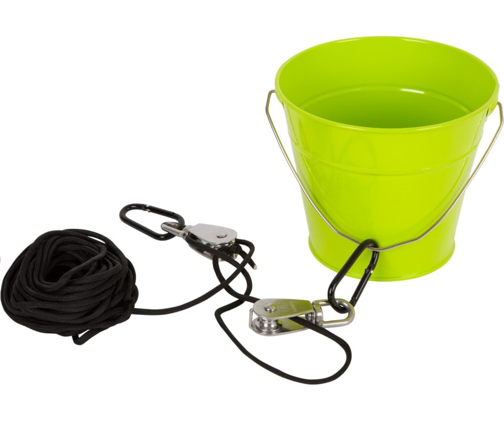 Carrucola con secchiello - Verde - Metallo