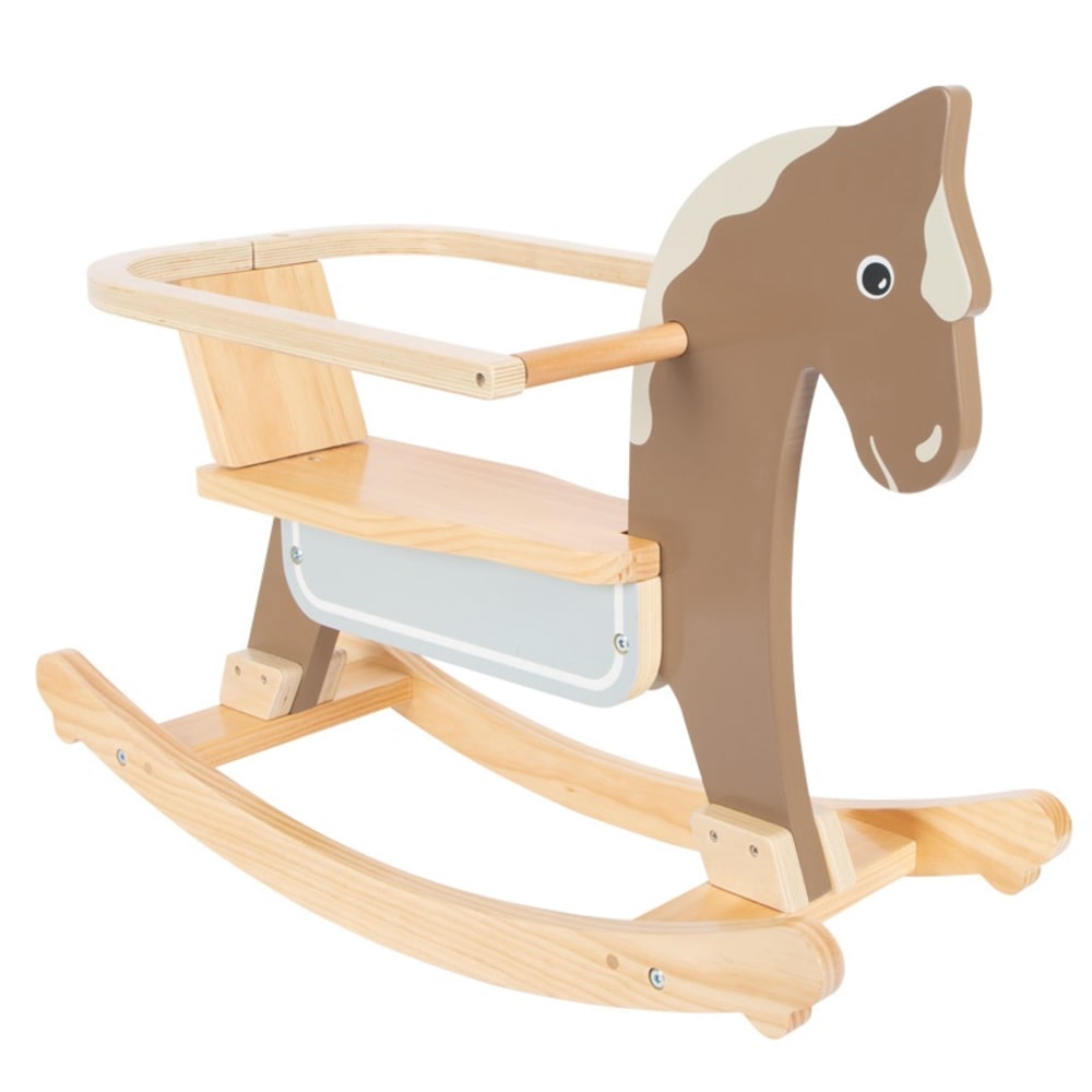 Small foot company Schaukelpferd mit Sitzring BRAUN HOLZ Kinder