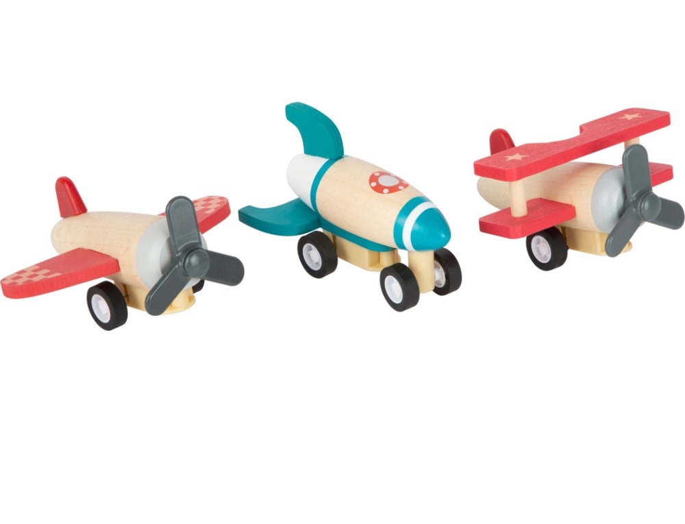 Set di aerei con carica - Beige - LEGNO