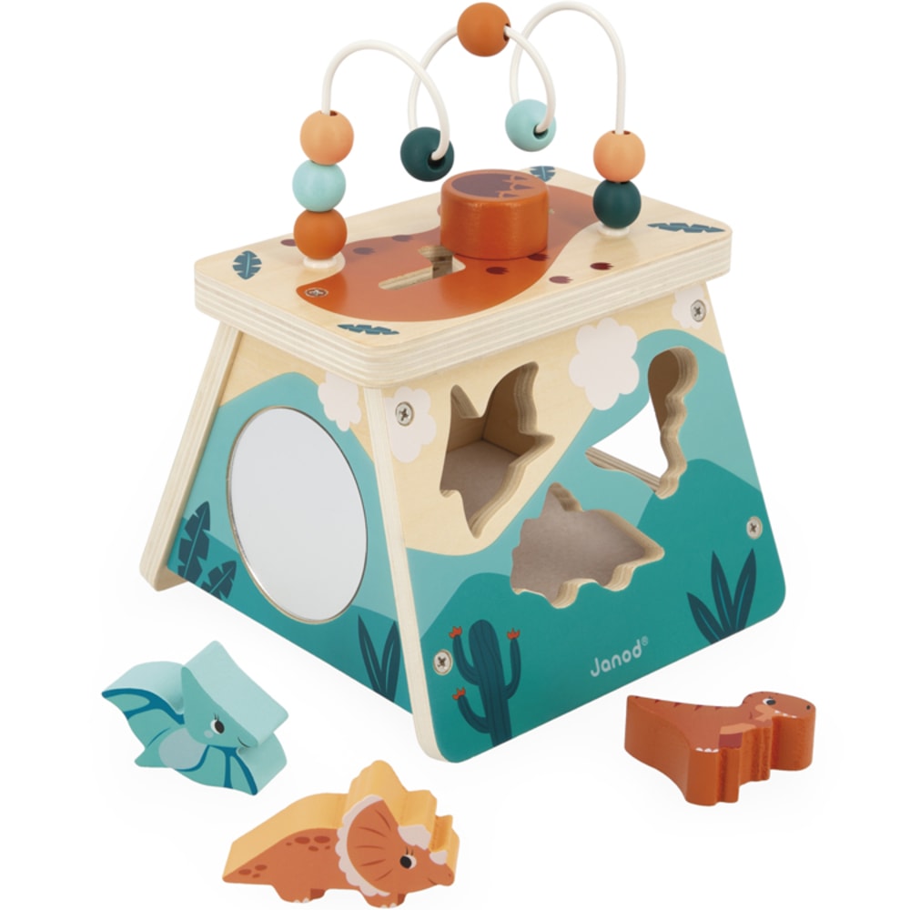 Janod Dino - Aktivitaten-vulkan style modern GRÜN HOLZ Kinder