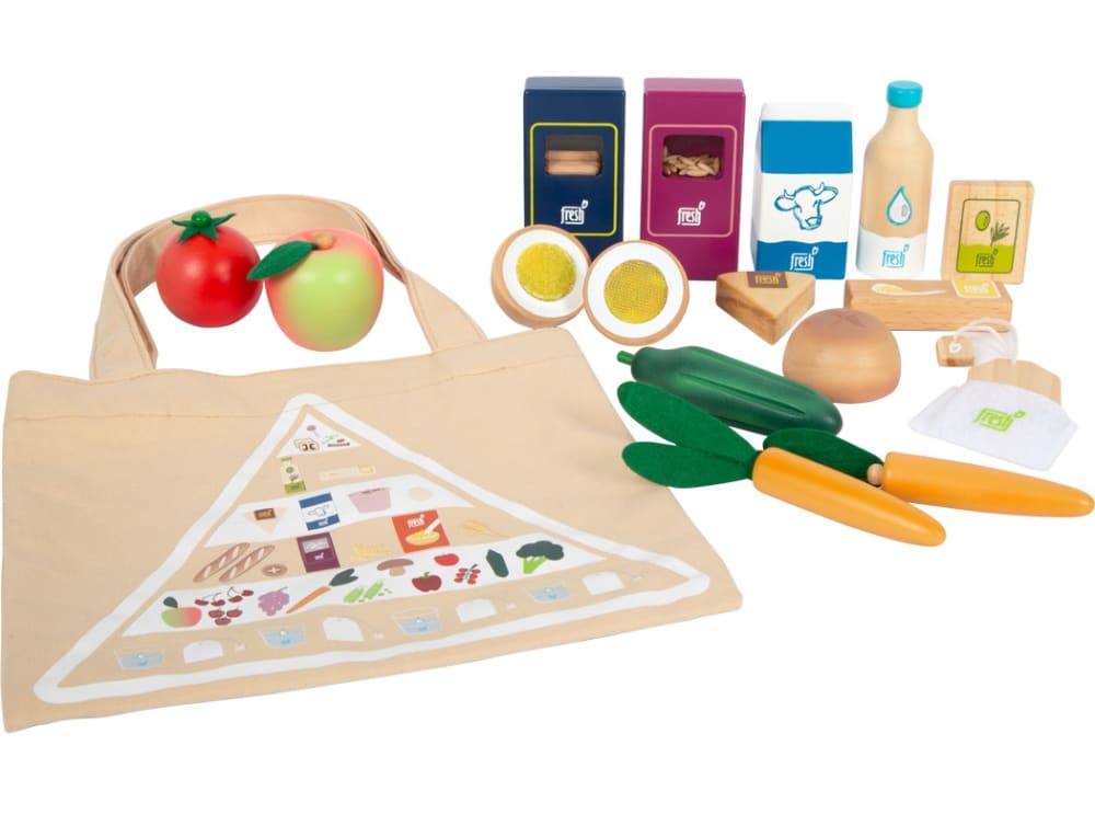 Set di alimenti vegetariani fresh - Beige - LEGNO