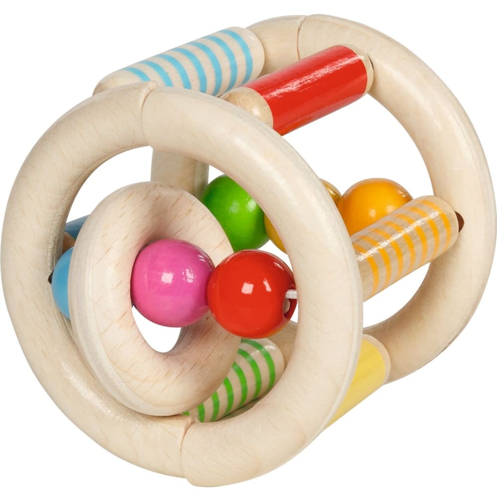 Goki Greifling Elastik zum Rollen BEIGE HOLZ Baby