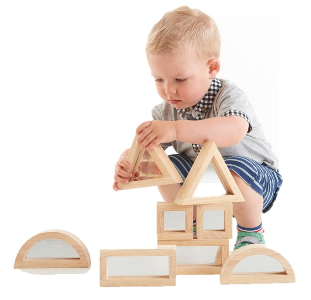 TICKIT 8 Spiegelblock-Set MEHRFARBIG HOLZ Baby