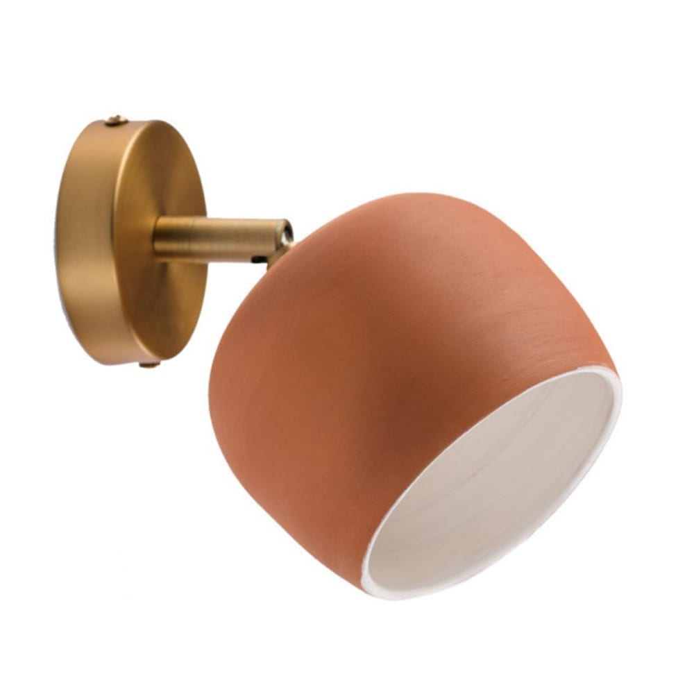 Applique articulée en céramique terracotta