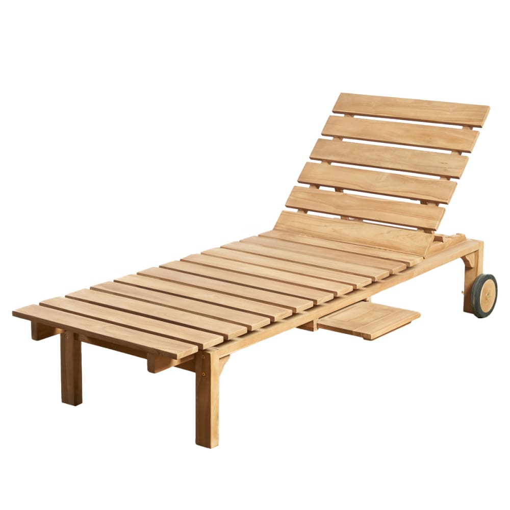 Bain de soleil en teck massif