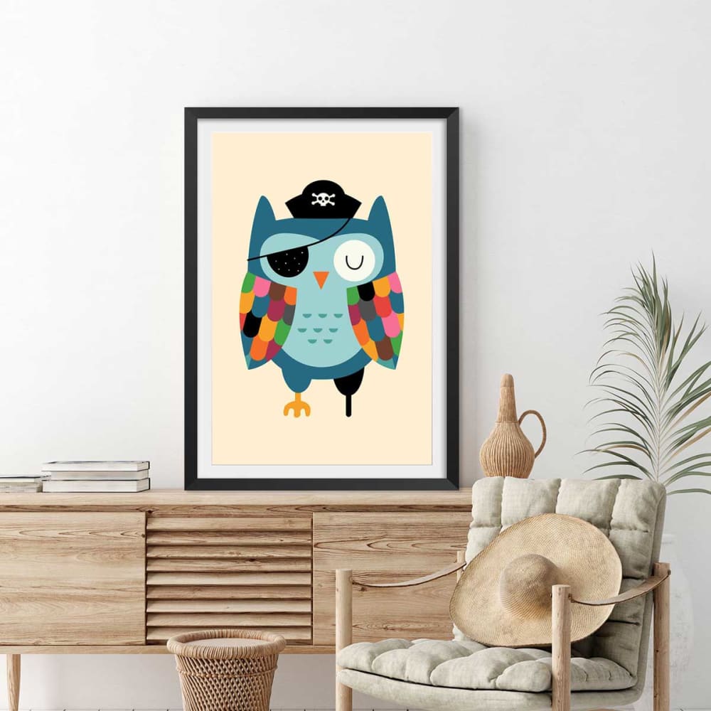 Póster de capitán búho sin marco 30x45cm - Maisons du Monde