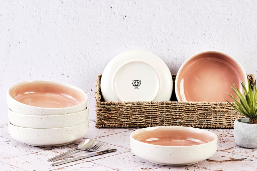 6er Set Schalen Ø22cm -Puderrosa - Maisons Du Monde