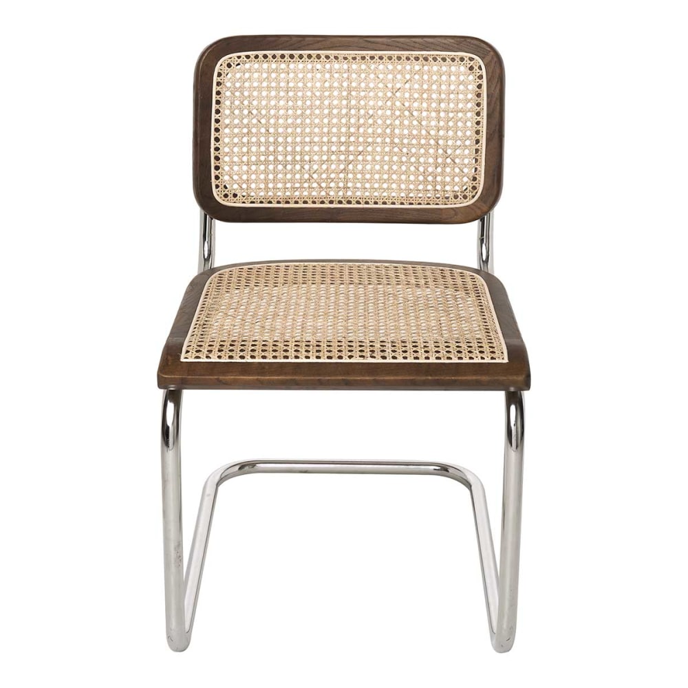 Silla De Comedor De Ratán nogal